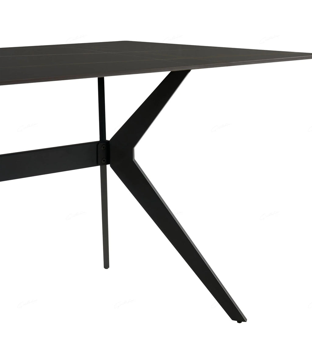 Livia Dining Table Black Sintered Stone