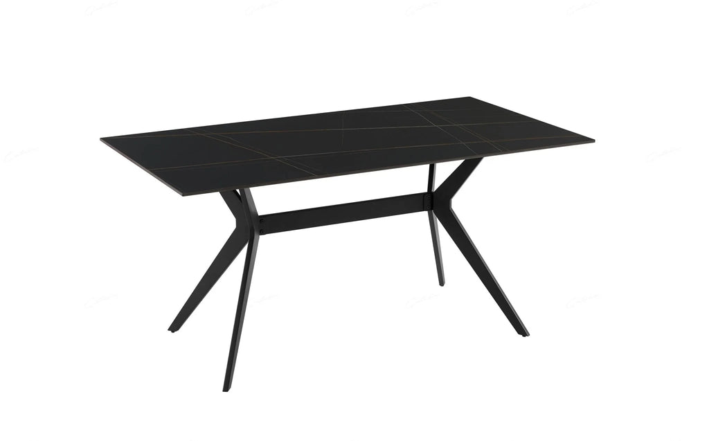 Livia Dining Table Black Sintered Stone