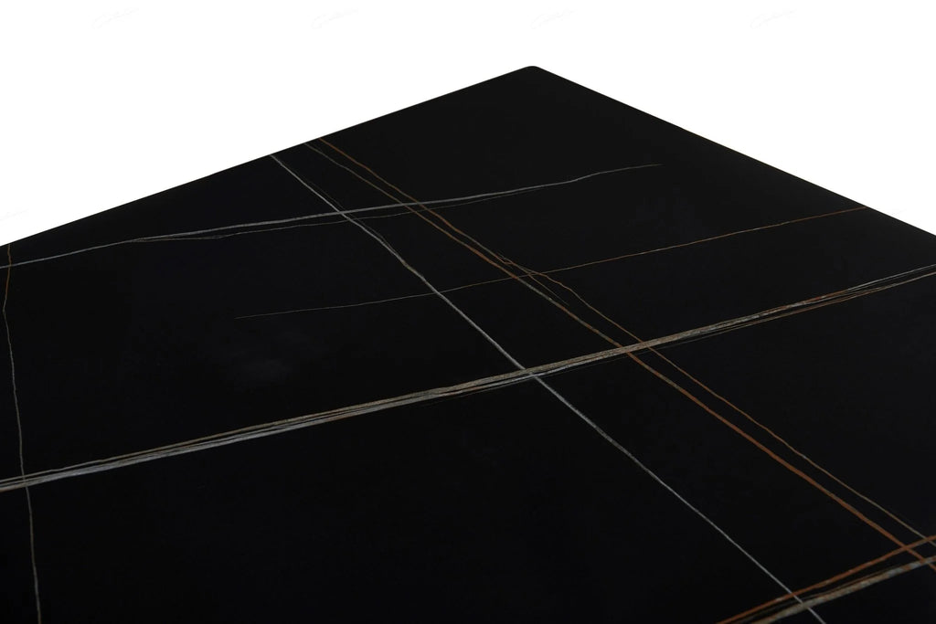 Livia Dining Table Black Sintered Stone