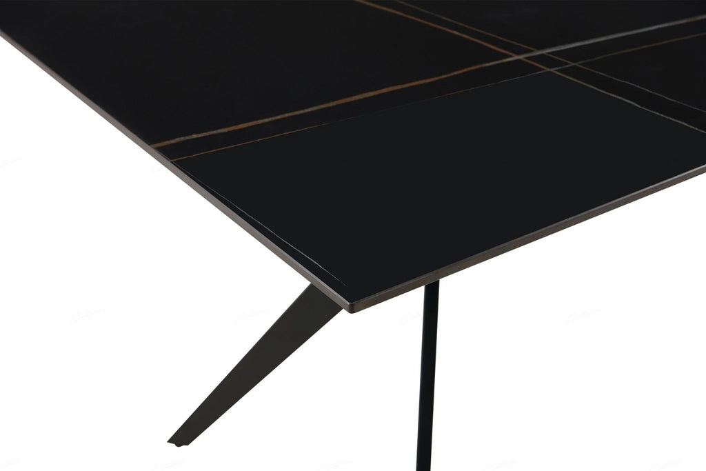 Livia Dining Table Black Sintered Stone