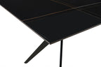 Livia Dining Table Black Sintered Stone