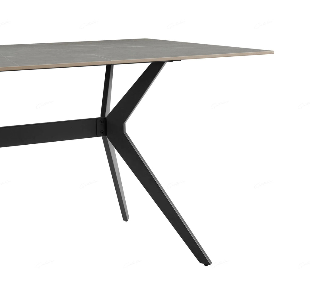 Livia Dining Table Grey Sintered Stone