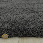 Lulu Soft Touch Rug 080x150cm Charcoal Rug