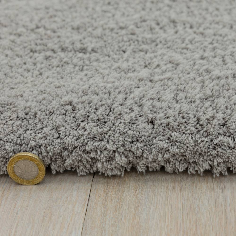 Lulu Soft Touch Rug 200x290cm Silver Rug