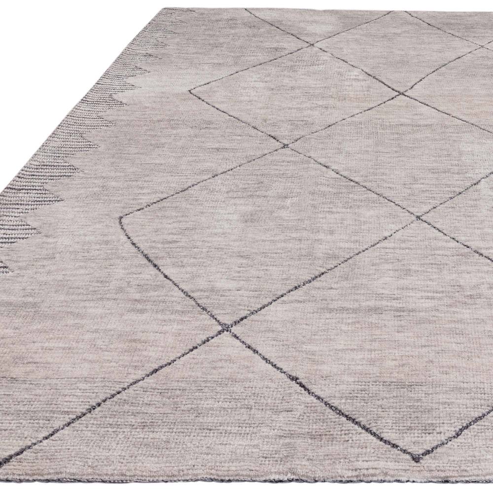 Mason 200x290cm Diamond Grey Rug