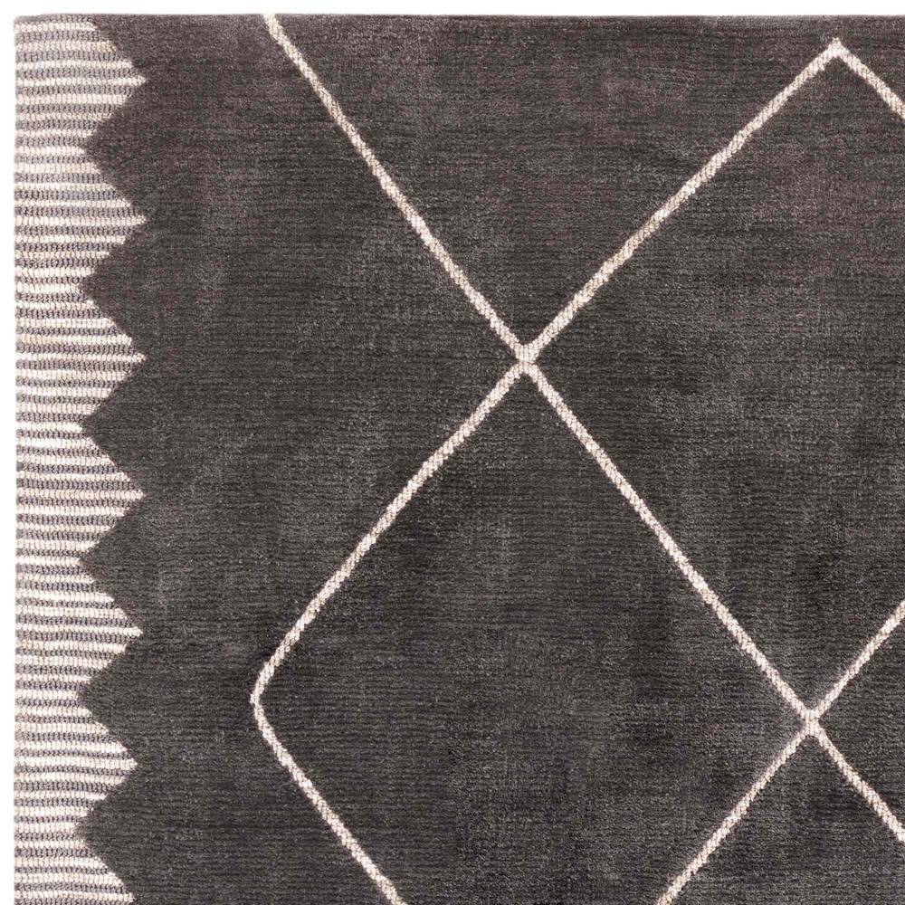 Mason 200x290cm Diamond Black Rug