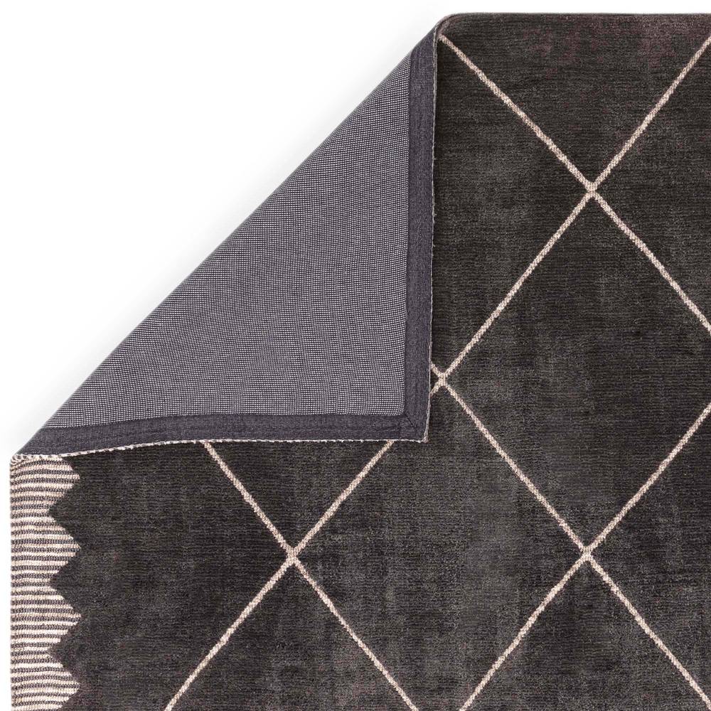 Mason 200x290cm Diamond Black Rug