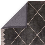 Mason 200x290cm Diamond Black Rug