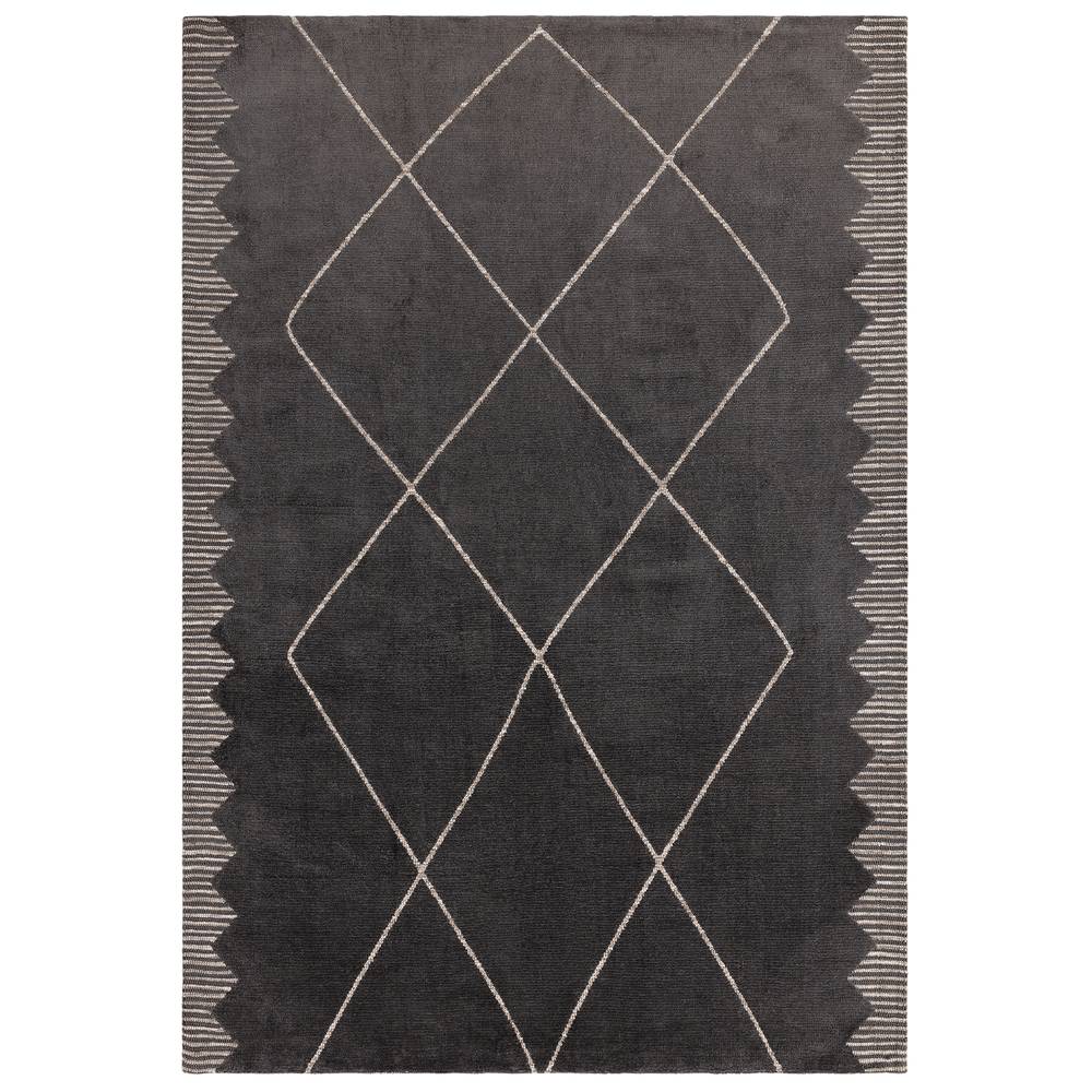 Mason 200x290cm Diamond Black Rug