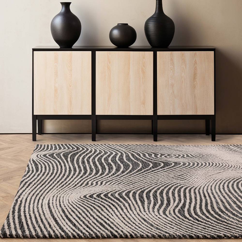Mason 120x170cm Magnitude Black Rug