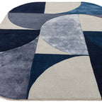 Matrix 160x230cm 74 Oval Indigo Rug