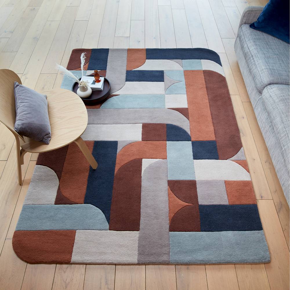 Matrix 160x230cm 88 Klotski Terracotta Rug