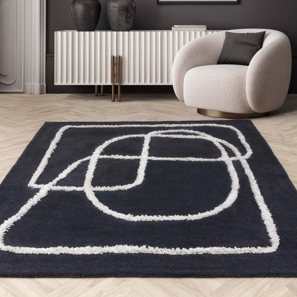 Matrix 160x230cm 94 Infinity Charcoal Rug