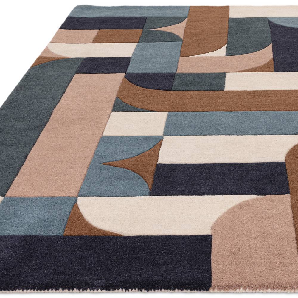 Matrix 160x230cm 89 Klotski Teal Rug