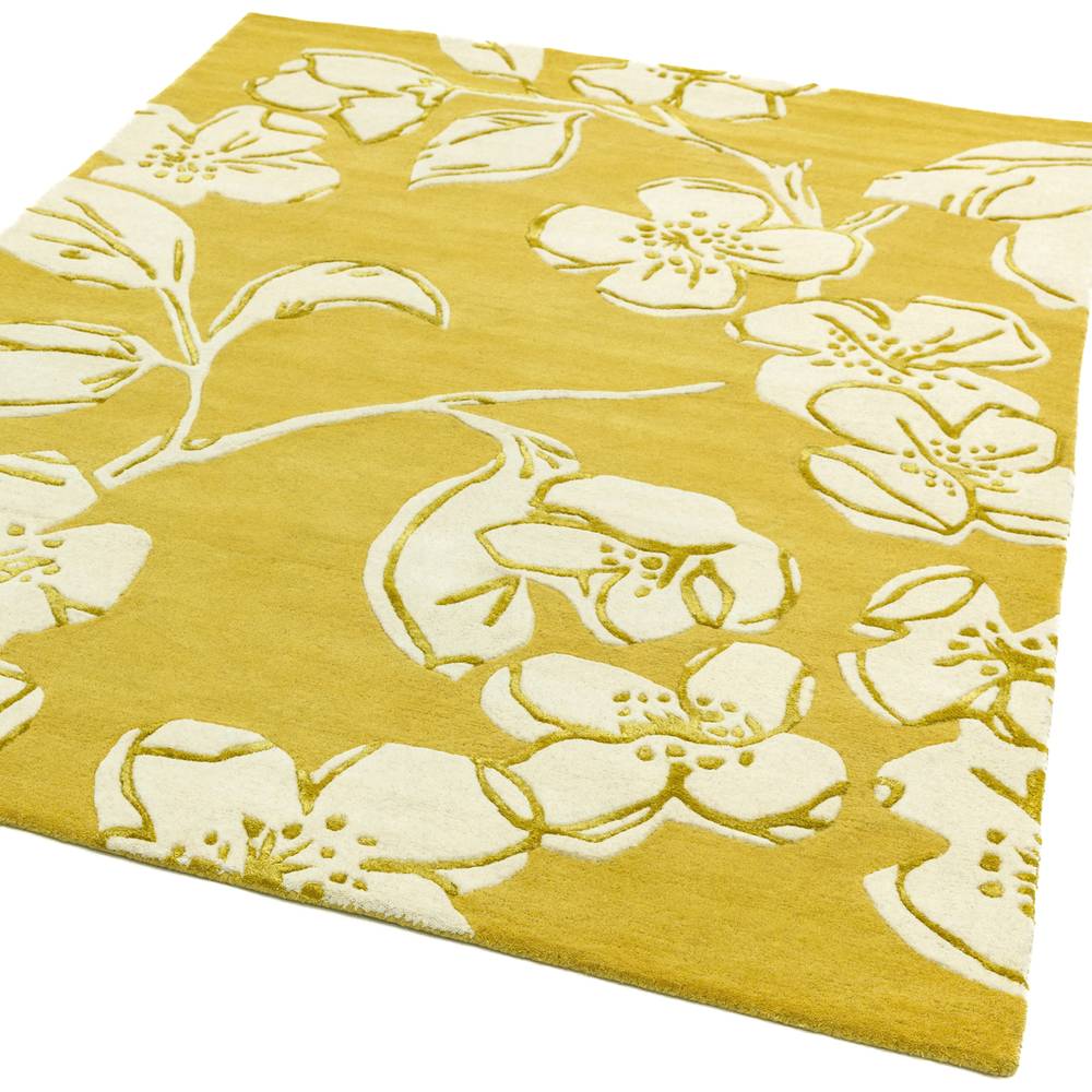 Matrix Rug 080x150cm 15 Devore Yellow Rug
