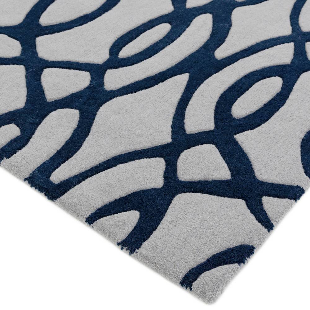 Matrix Rug 160x230cm 36 Wire Blue Rug