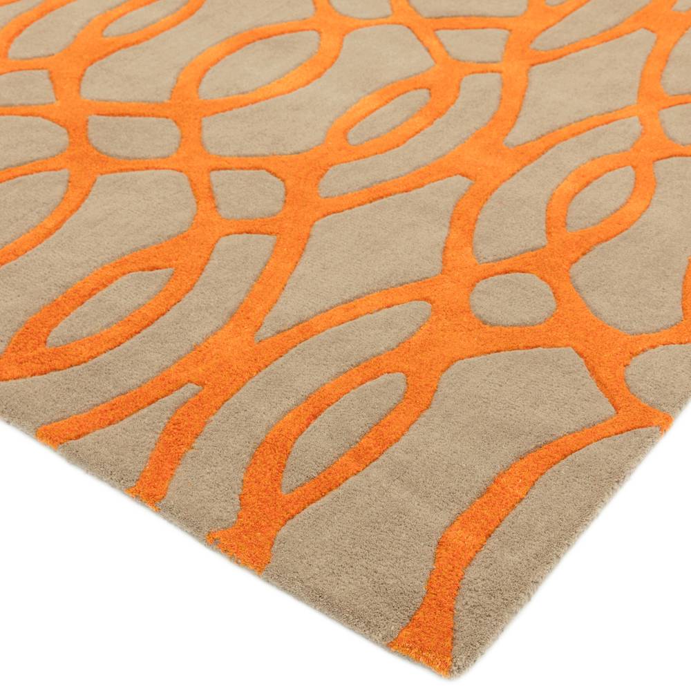 Matrix Rug 120x170cm 37 Wire Orange Rug