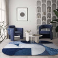 Matrix 160x230cm 74 Oval Indigo Rug