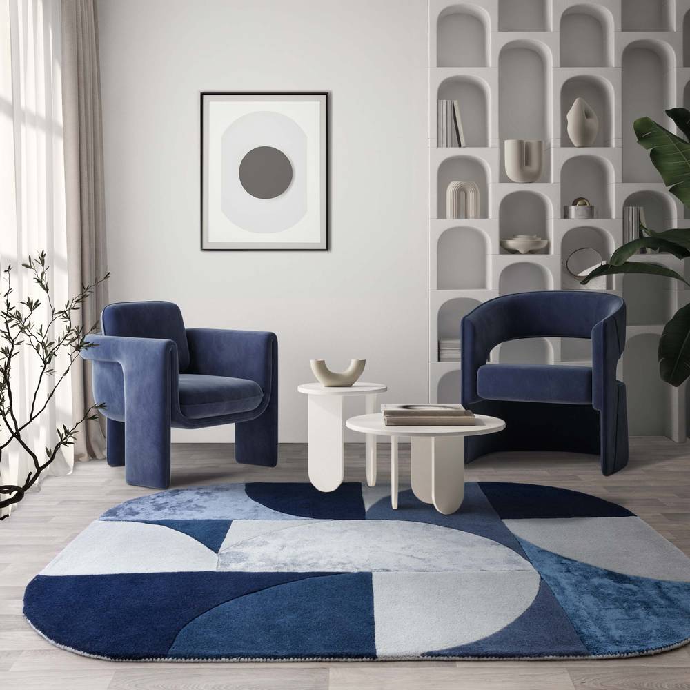 Matrix 200x300cm 74 Oval Indigo Rug
