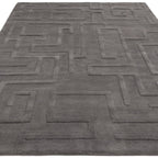 Maze 200x290cm Charcoal Rug