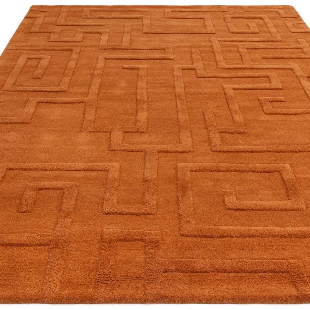 Maze 200x290cm Rust Rug