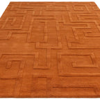 Maze 200x290cm Rust Rug