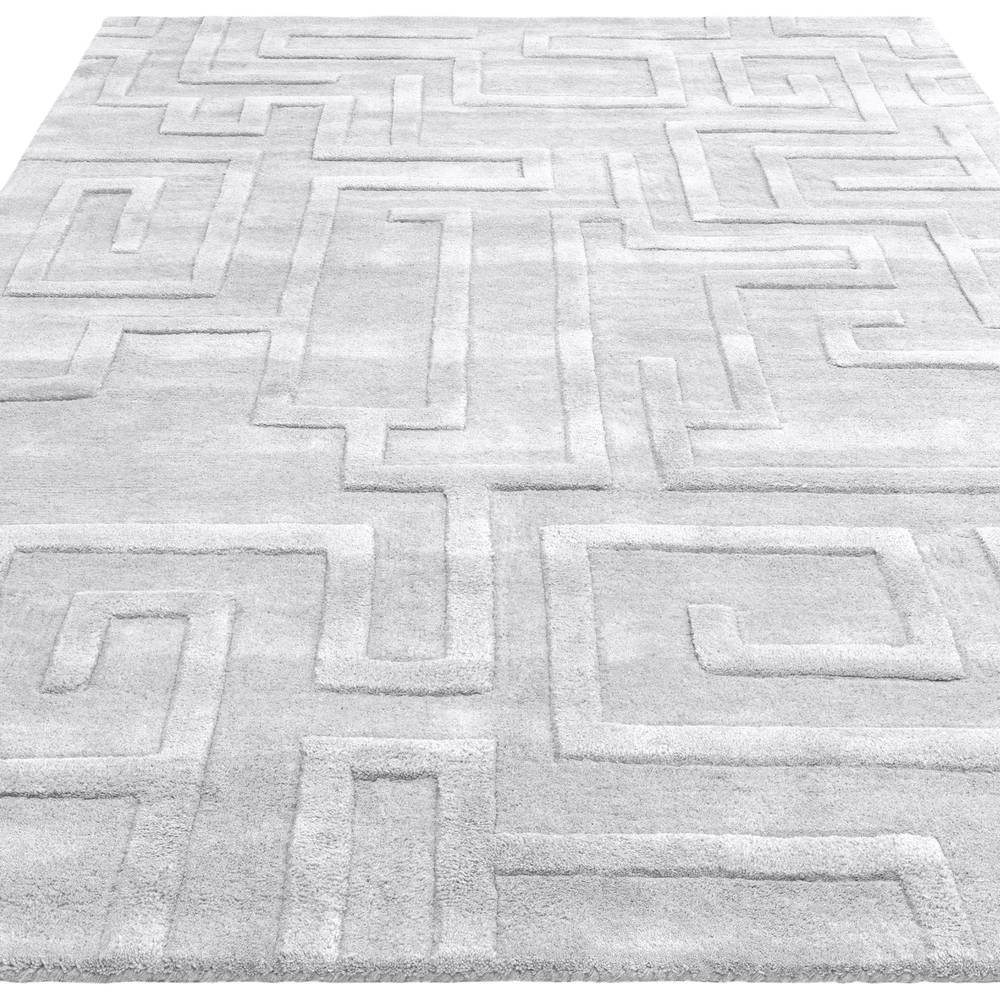 Maze 120x170cm Silver Rug