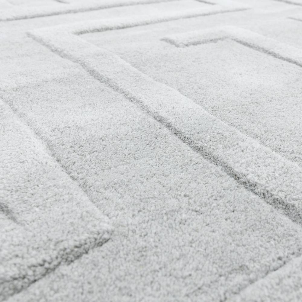 Maze 120x170cm Silver Rug