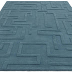 Maze 160x230cm Teal Rug