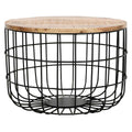 Surrey Solid Wood & Metal Wire Coffee Table