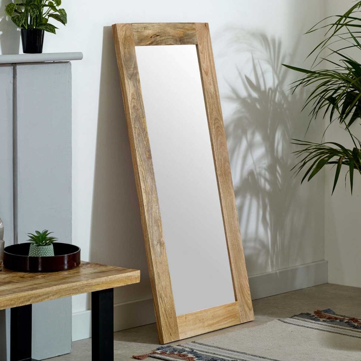Brushwood Solid Wood Frame Mirror Extra Long