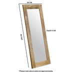 Brushwood Solid Wood Frame Mirror Extra Long