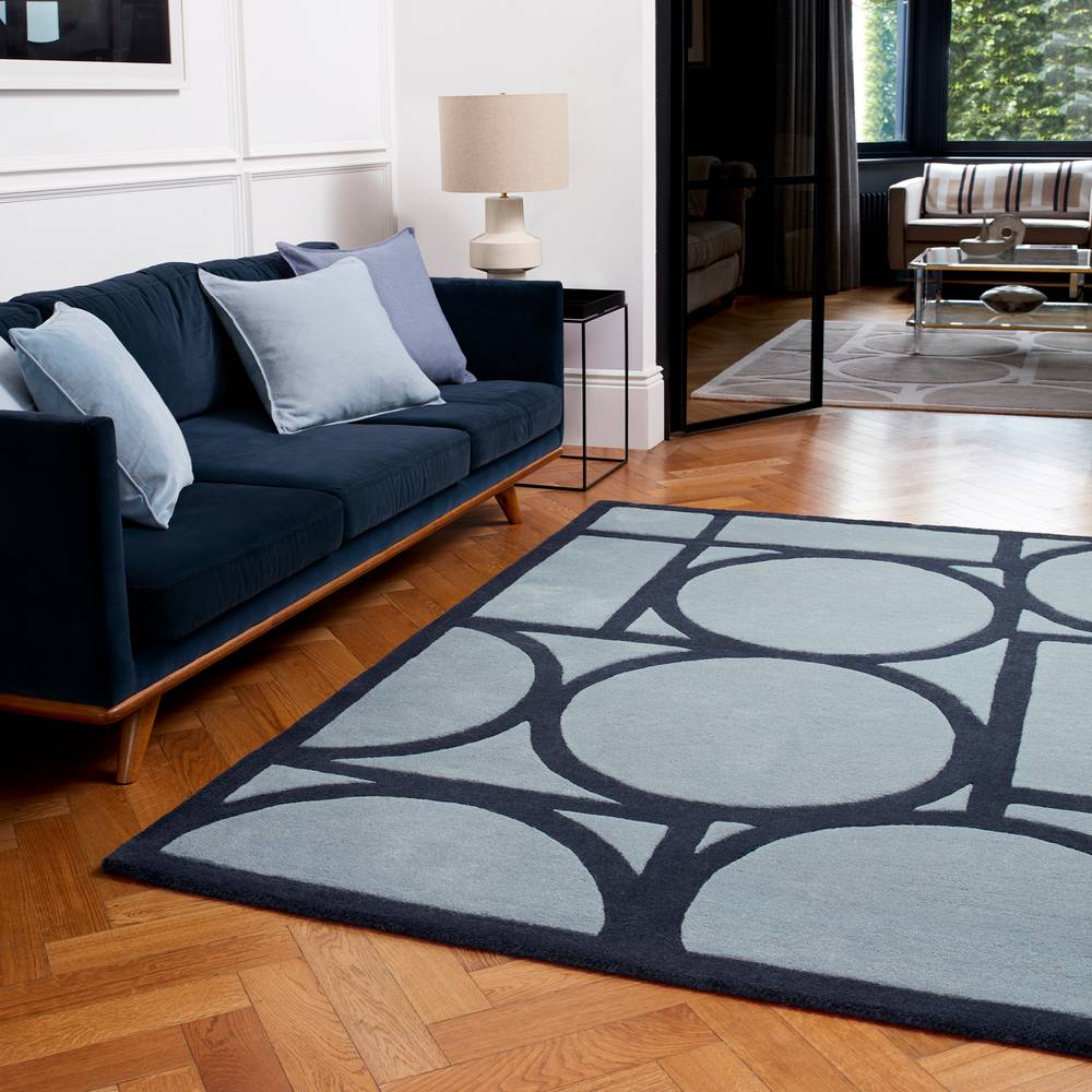 Metro  120x170cm Blue Rug