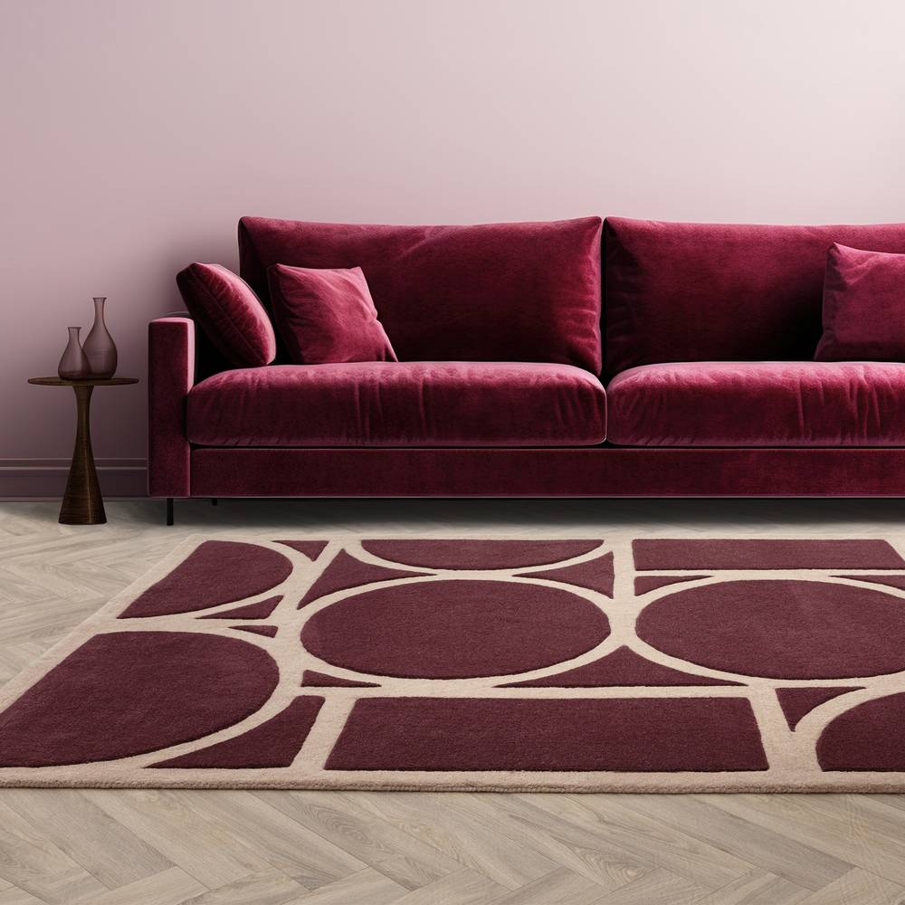 Metro  120x170cm Plum Rug