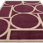 Metro  120x170cm Plum Rug