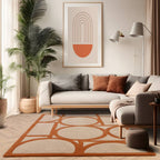 Metro  160x230cm Rust Rug