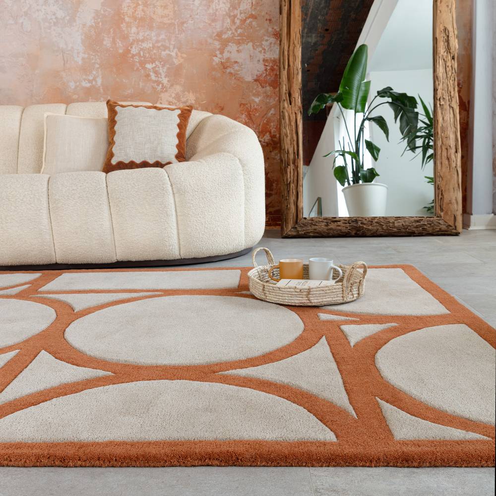 Metro  160x230cm Rust Rug