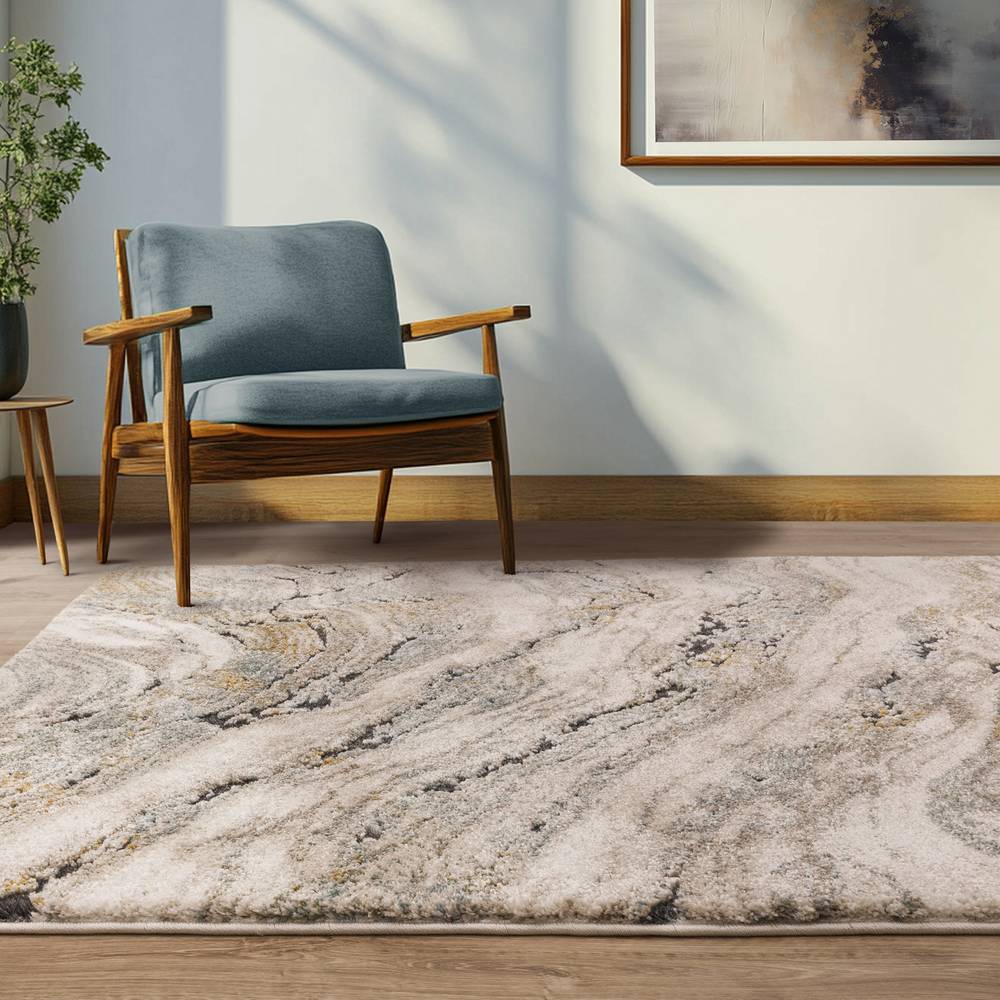 Mirage 200x290cm Wave Blue Rug