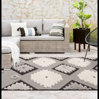 Monty 080x150cm MN01 Black/Cream Tribal Rug