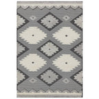 Monty 080x150cm MN01 Black/Cream Tribal Rug