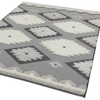 Monty 080x150cm MN01 Black/Cream Tribal Rug