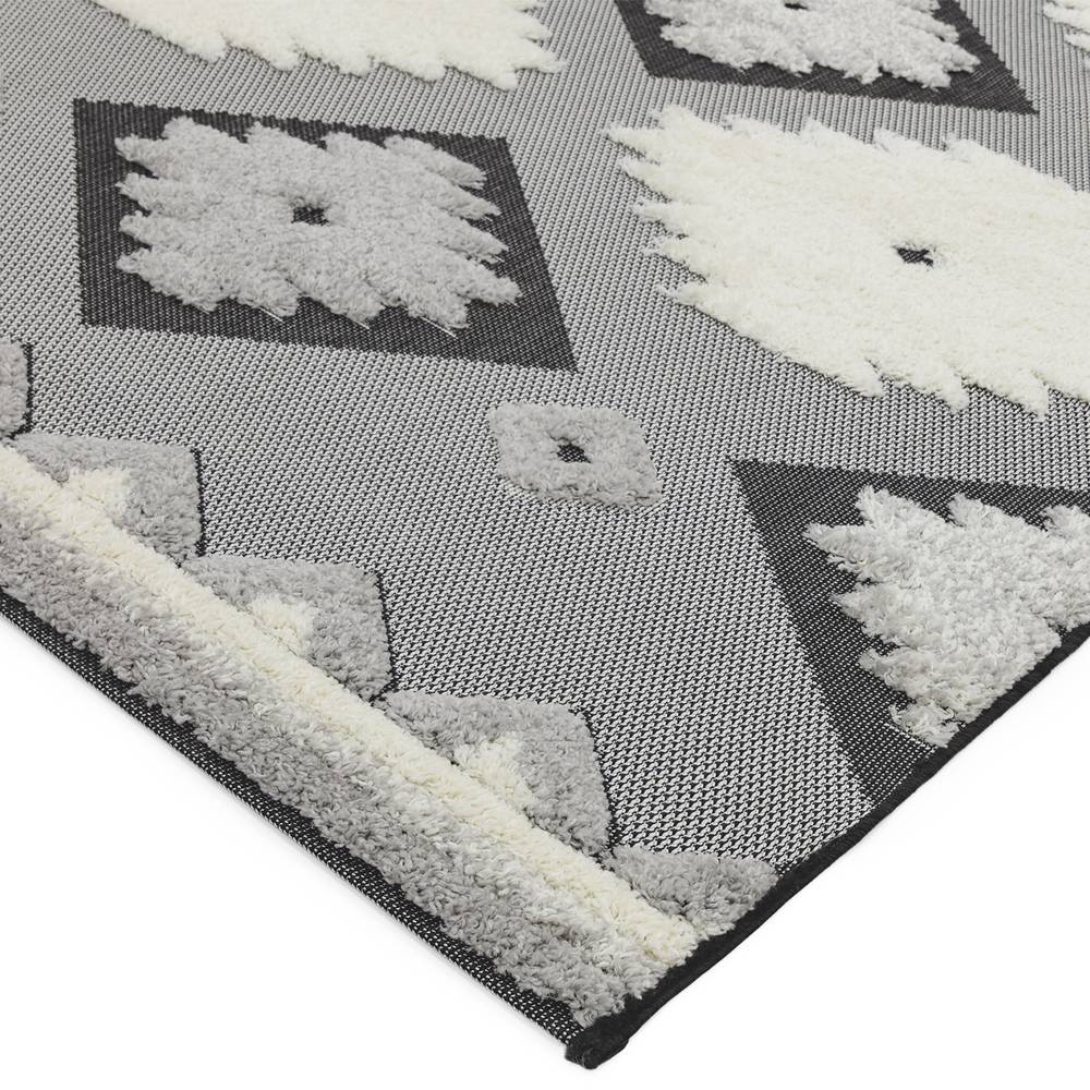 Monty 080x150cm MN01 Black/Cream Tribal Rug