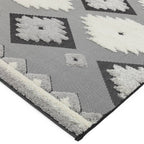 Monty 080x150cm MN01 Black/Cream Tribal Rug