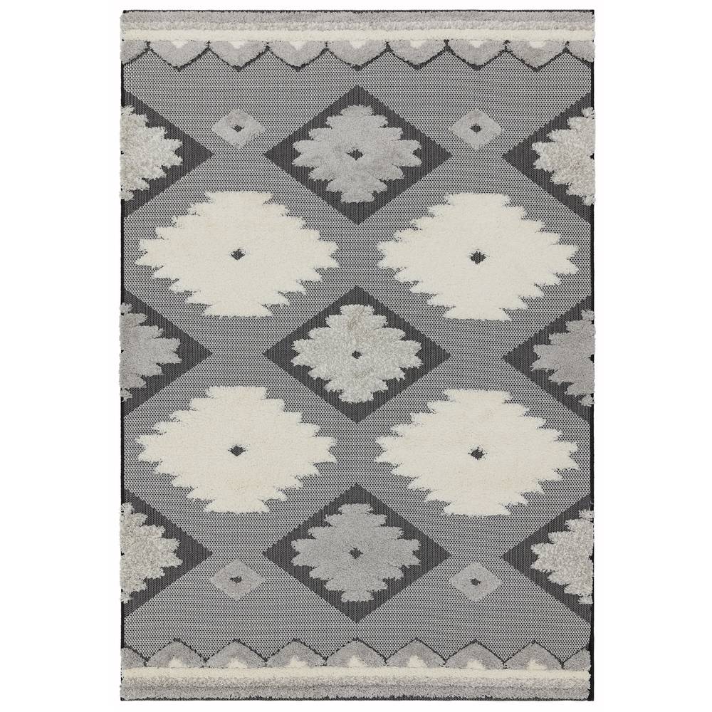 Monty 120x170cm MN01 Black/Cream Tribal Rug