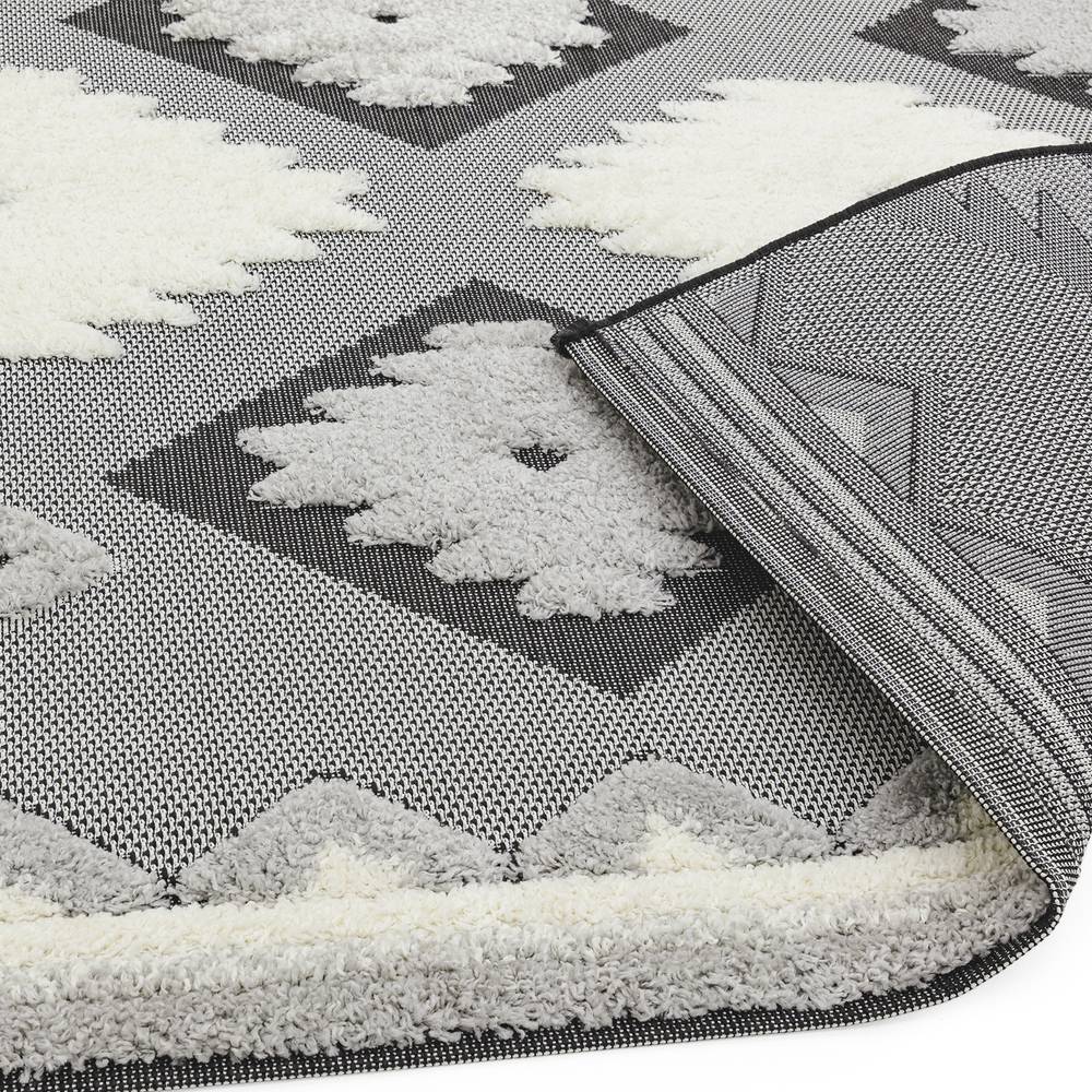 Monty 160x230cm MN01 Black/Cream Tribal Rug