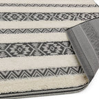 Monty 200x290cm MN03 Black/Cream Stripe Rug