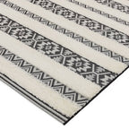 Monty 160x230cm MN03 Black/Cream Stripe Rug
