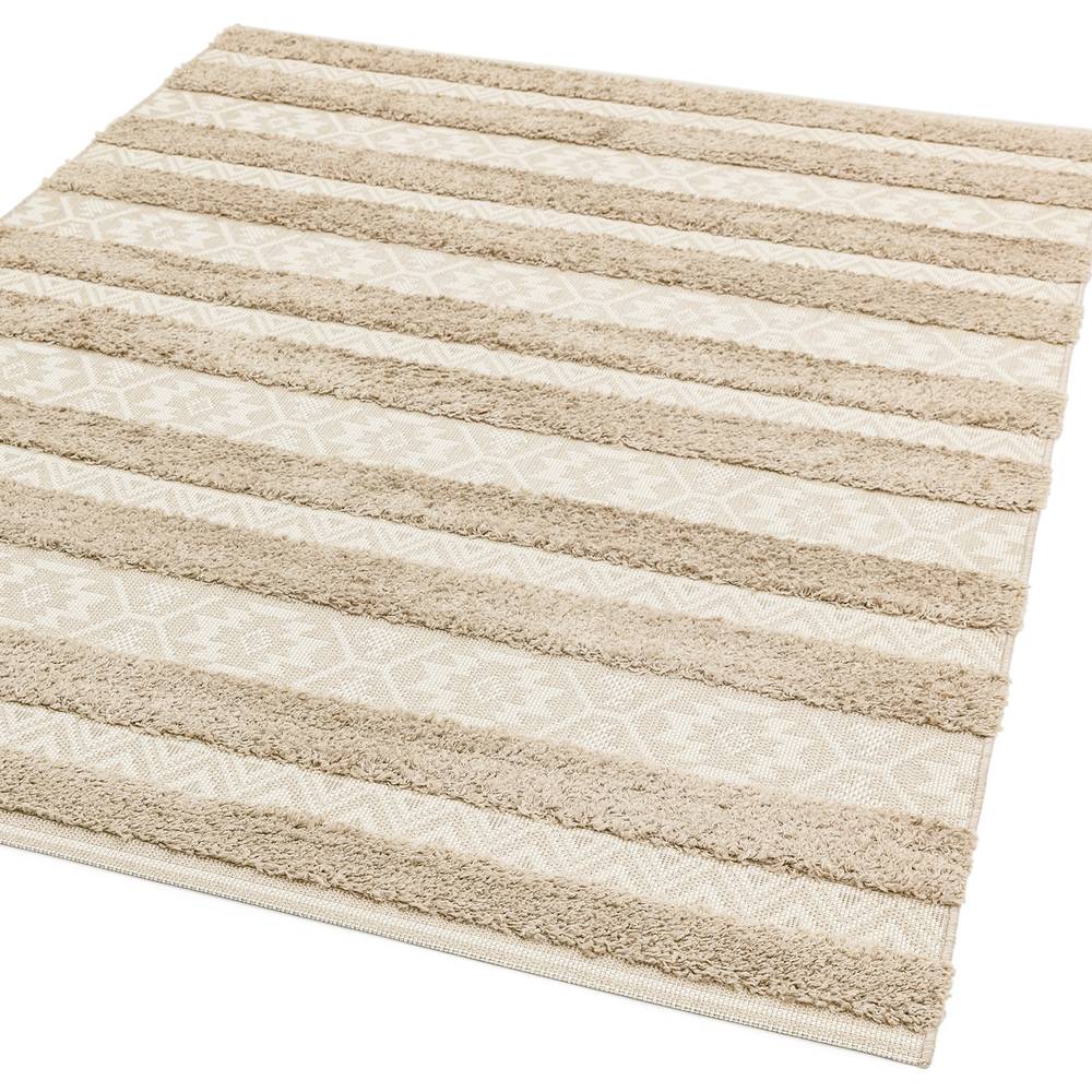 Monty 120x170cm MN04 Natural/Cream Stripe Rug