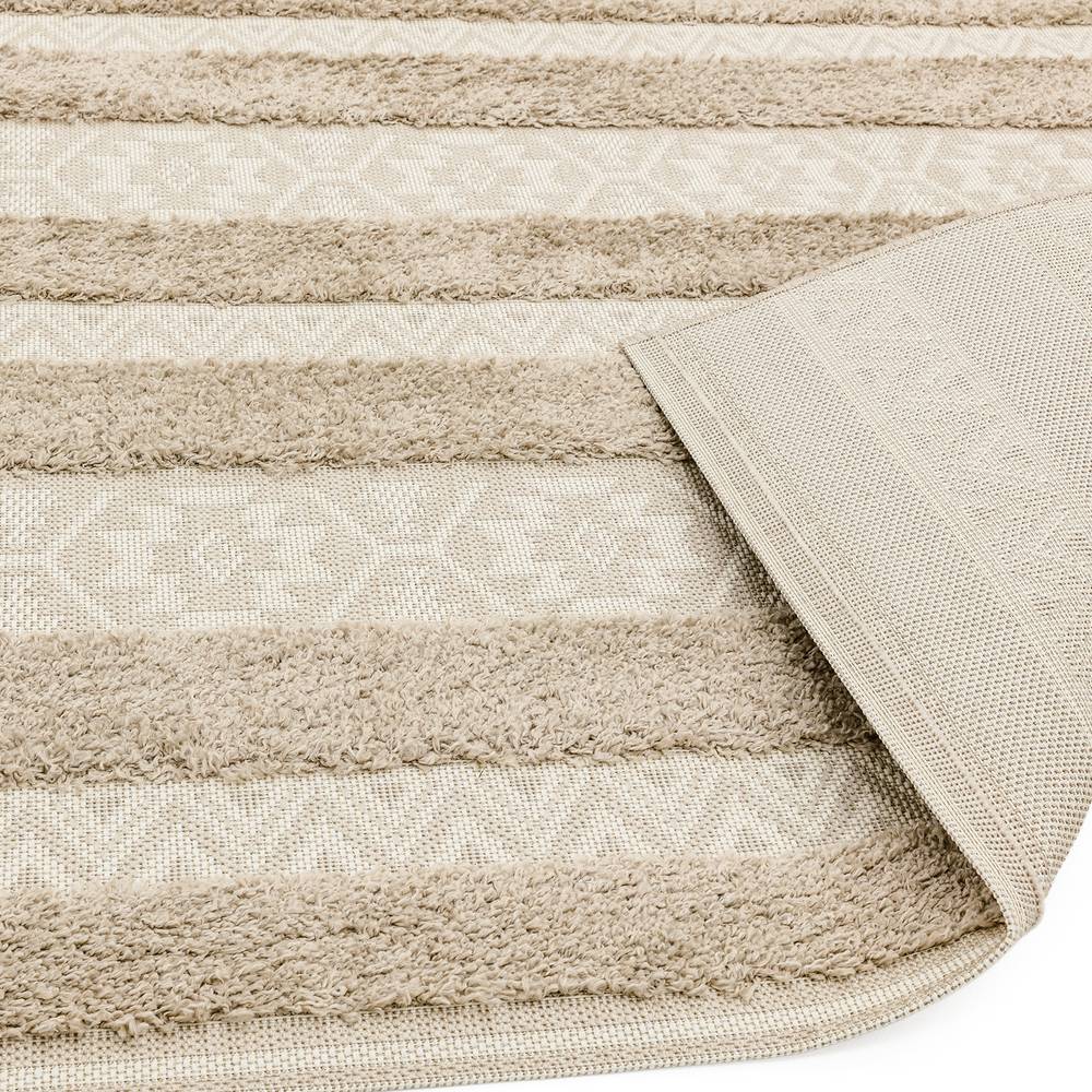Monty 120x170cm MN04 Natural/Cream Stripe Rug