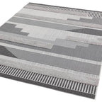 Monty 200x290cm MN05 Black/Grey Geometric Rug